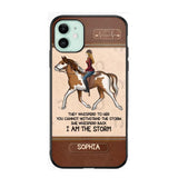 Personalized They Whisperd To Her You Cannot Withstand The Stom She Whisperd Back I Am The Storm Horse Girl Phonecase Printed 23JAN-VD31