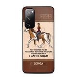 Personalized They Whisperd To Her You Cannot Withstand The Stom She Whisperd Back I Am The Storm Horse Girl Phonecase Printed 23JAN-VD31