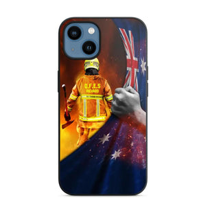 Personalized Australian Firefighter Uniform Flag Phonecase Printed 23FEB-DT01