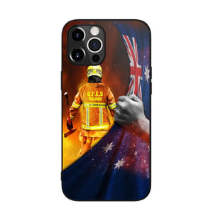 Personalized Australian Firefighter Uniform Flag Phonecase Printed 23FEB-DT01