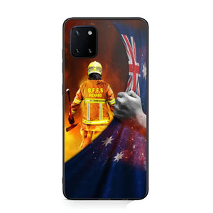 Personalized Australian Firefighter Uniform Flag Phonecase Printed 23FEB-DT01