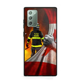 Personalized Canadian Firefighter Uniform Flag Phonecase Printed 23FEB-DT01