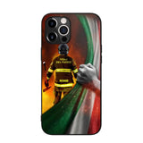 Personalized Italian Firefighter Uniform Flag Phonecase Printed 23FEB-DT01