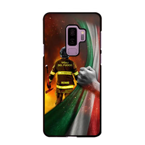 Personalized Italian Firefighter Uniform Flag Phonecase Printed 23FEB-DT01