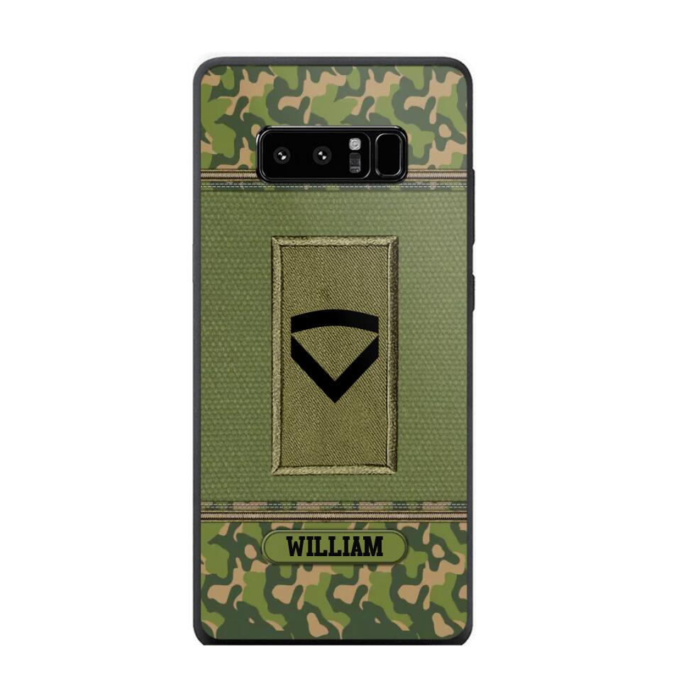 Personalized Norwegian Soldier/Veteran Phonecase Printed 23JAN-DT31