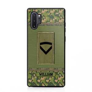 Personalized Norwegian Soldier/Veteran Phonecase Printed 23JAN-DT31