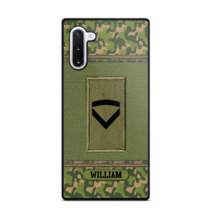 Personalized Norwegian Soldier/Veteran Phonecase Printed 23JAN-DT31