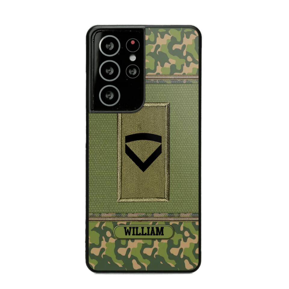 Personalized Norwegian Soldier/Veteran Phonecase Printed 23JAN-DT31