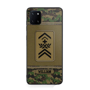 Personalized Swiss Soldier/Veteran Phonecase Printed 23JAN-DT31