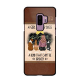 Personalized A Girl And Her Dogs A Bond That Can't Be Broken Phonecase Printed 23FEB-VD02