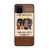 Personalized A Girl And Her Dogs A Bond That Can't Be Broken Phonecase Printed 23FEB-VD02