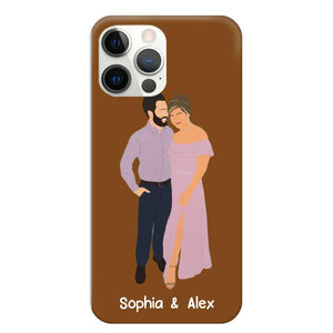 Personalized Your Couple Image Art Phonecase Printed QTVD0202