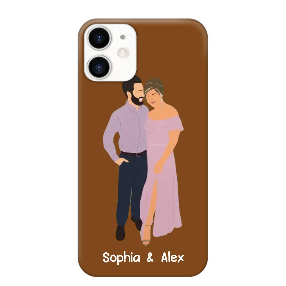 Personalized Your Couple Image Art Phonecase Printed QTVD0202