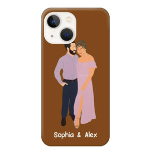 Personalized Your Couple Image Art Phonecase Printed QTVD0202