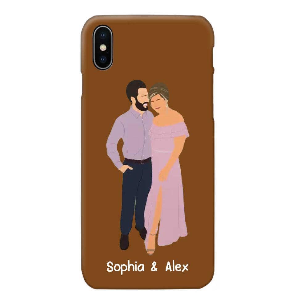 Personalized Your Couple Image Art Phonecase Printed QTVD0202