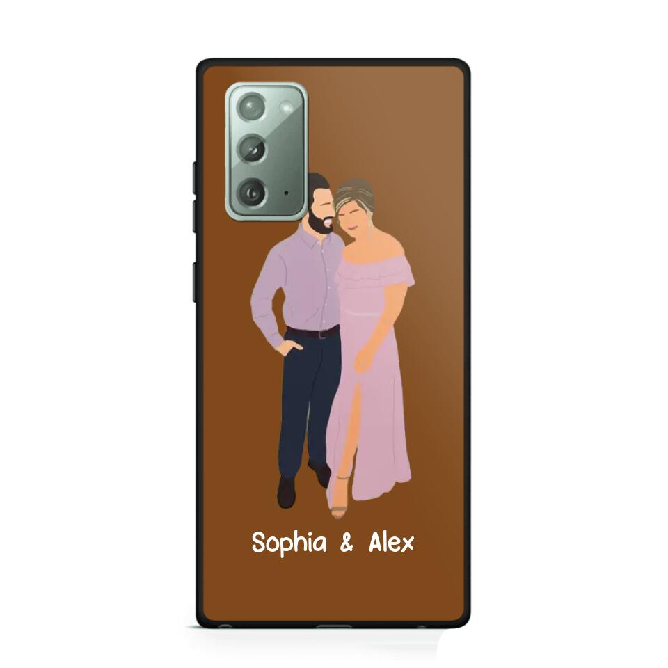 Personalized Your Couple Image Art Phonecase Printed QTVD0202