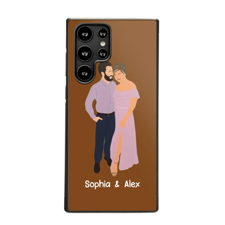 Personalized Your Couple Image Art Phonecase Printed QTVD0202