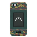 Personalized Belgium Soldier/ Veteran Rank Camo Phonecase Printed 23FEB-DT03