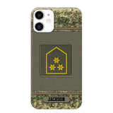 Personalized Austrian Soldier/ Veteran Rank Camo Phonecase Printed 23FEB-DT03