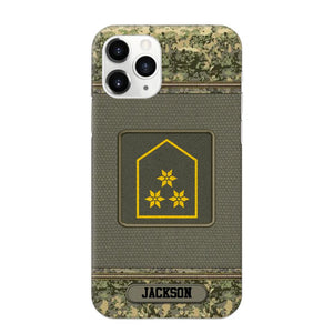 Personalized Austrian Soldier/ Veteran Rank Camo Phonecase Printed 23FEB-DT03