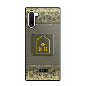 Personalized Austrian Soldier/ Veteran Rank Camo Phonecase Printed 23FEB-DT03