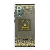 Personalized Austrian Soldier/ Veteran Rank Camo Phonecase Printed 23FEB-DT03