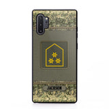 Personalized Austrian Soldier/ Veteran Rank Camo Phonecase Printed 23FEB-DT03