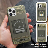 Personalized Austrian Soldier/ Veteran Rank Camo Phonecase Printed 23FEB-DT03