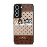 Personalized Dog Lovers Paw Background Phonecase Printed 23FEB-VD03