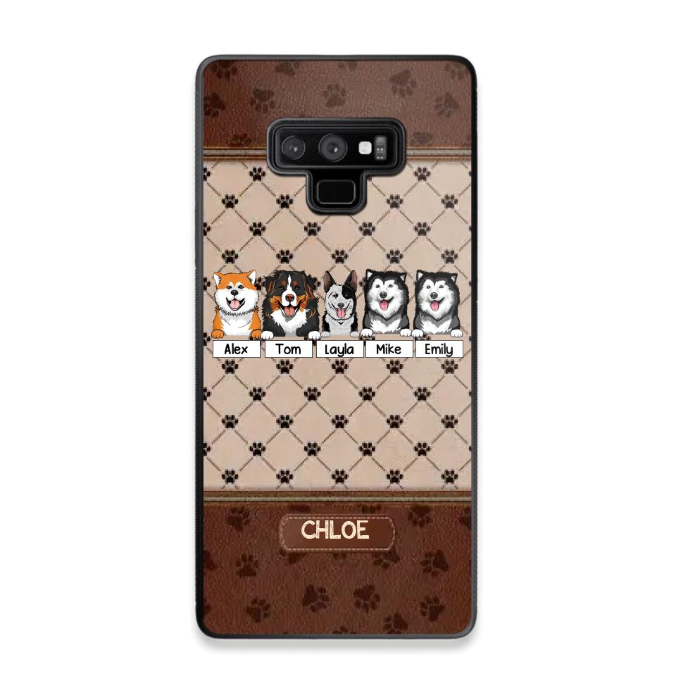 Personalized Dog Lovers Paw Background Phonecase Printed 23FEB-VD03