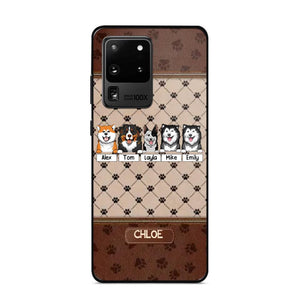 Personalized Dog Lovers Paw Background Phonecase Printed 23FEB-VD03