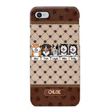 Personalized Dog Lovers Paw Background Phonecase Printed 23FEB-VD03