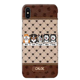 Personalized Dog Lovers Paw Background Phonecase Printed 23FEB-VD03