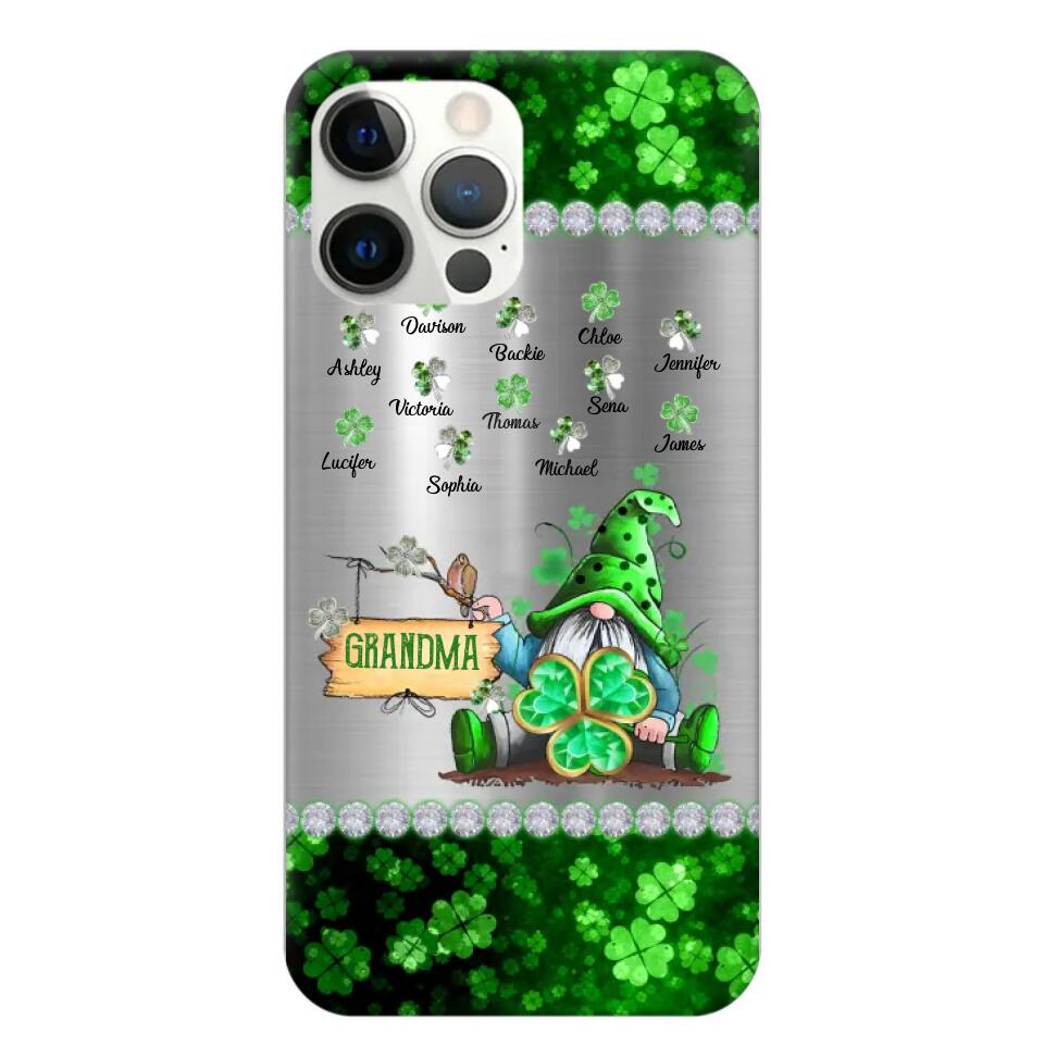 Personalized Lucky Grandma Mommy Nana Gigi Kid Name Hipppie  Phonecase Printed 23FEB-VD04