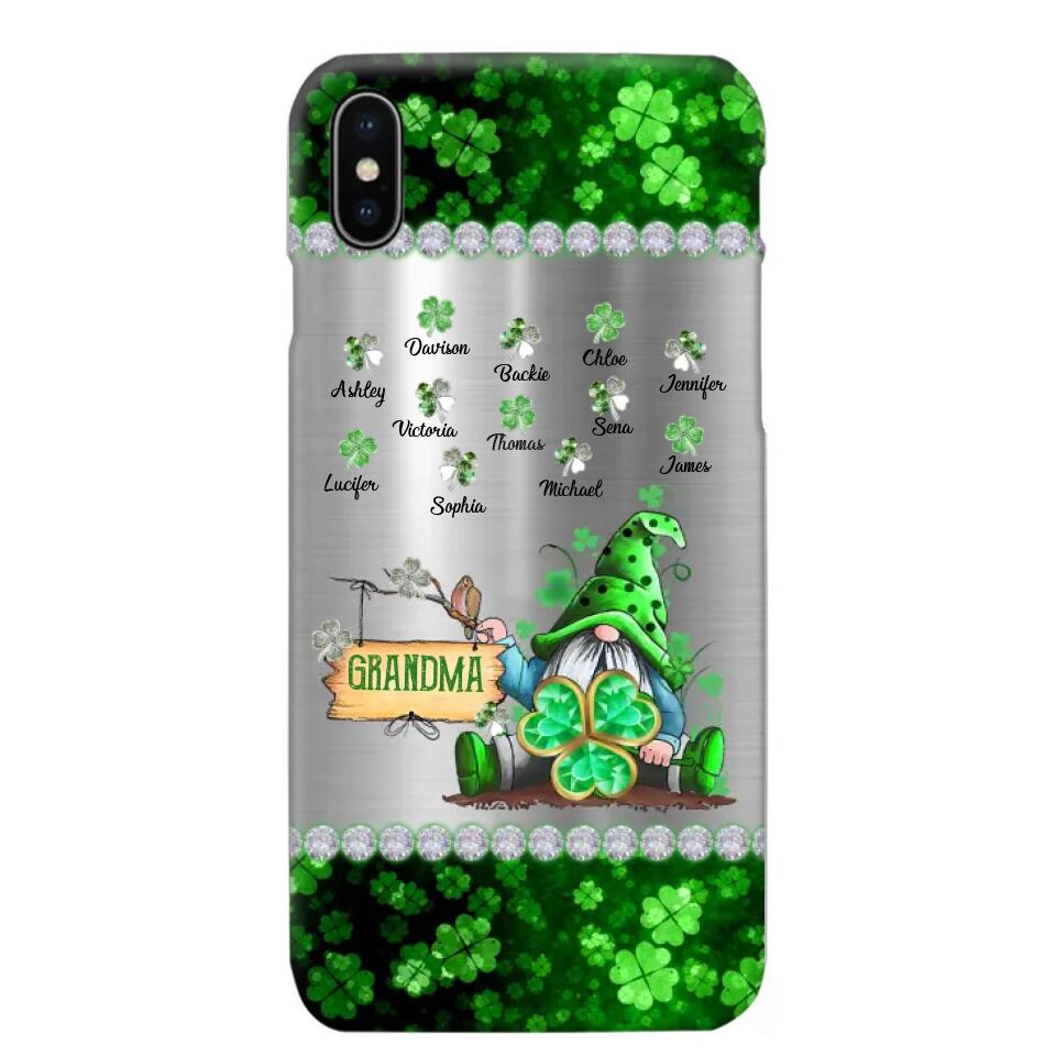 Personalized Lucky Grandma Mommy Nana Gigi Kid Name Hipppie  Phonecase Printed 23FEB-VD04