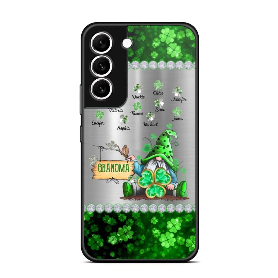 Personalized Lucky Grandma Mommy Nana Gigi Kid Name Hipppie  Phonecase Printed 23FEB-VD04