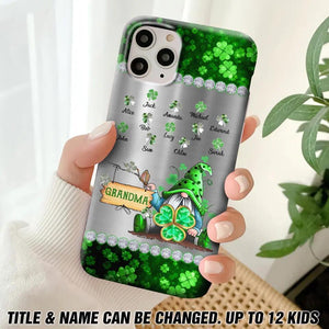 Personalized Lucky Grandma Mommy Nana Gigi Kid Name Hipppie  Phonecase Printed 23FEB-VD04