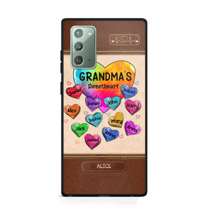 Personalized Grandma's Sweetheart & Kid Name Phonecase Printed 23FEB-VD06