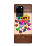 Personalized Grandma's Sweetheart & Kid Name Phonecase Printed 23FEB-VD06