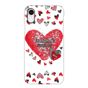 Personalized Grandma's Sweethearts & Kid's Name Phonecase Printed 23FEB-VD08