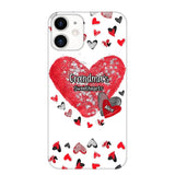 Personalized Grandma's Sweethearts & Kid's Name Phonecase Printed 23FEB-VD08