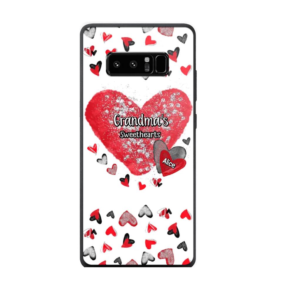 Personalized Grandma's Sweethearts & Kid's Name Phonecase Printed 23FEB-VD08