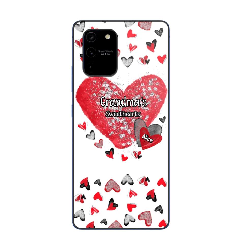 Personalized Grandma's Sweethearts & Kid's Name Phonecase Printed 23FEB-VD08