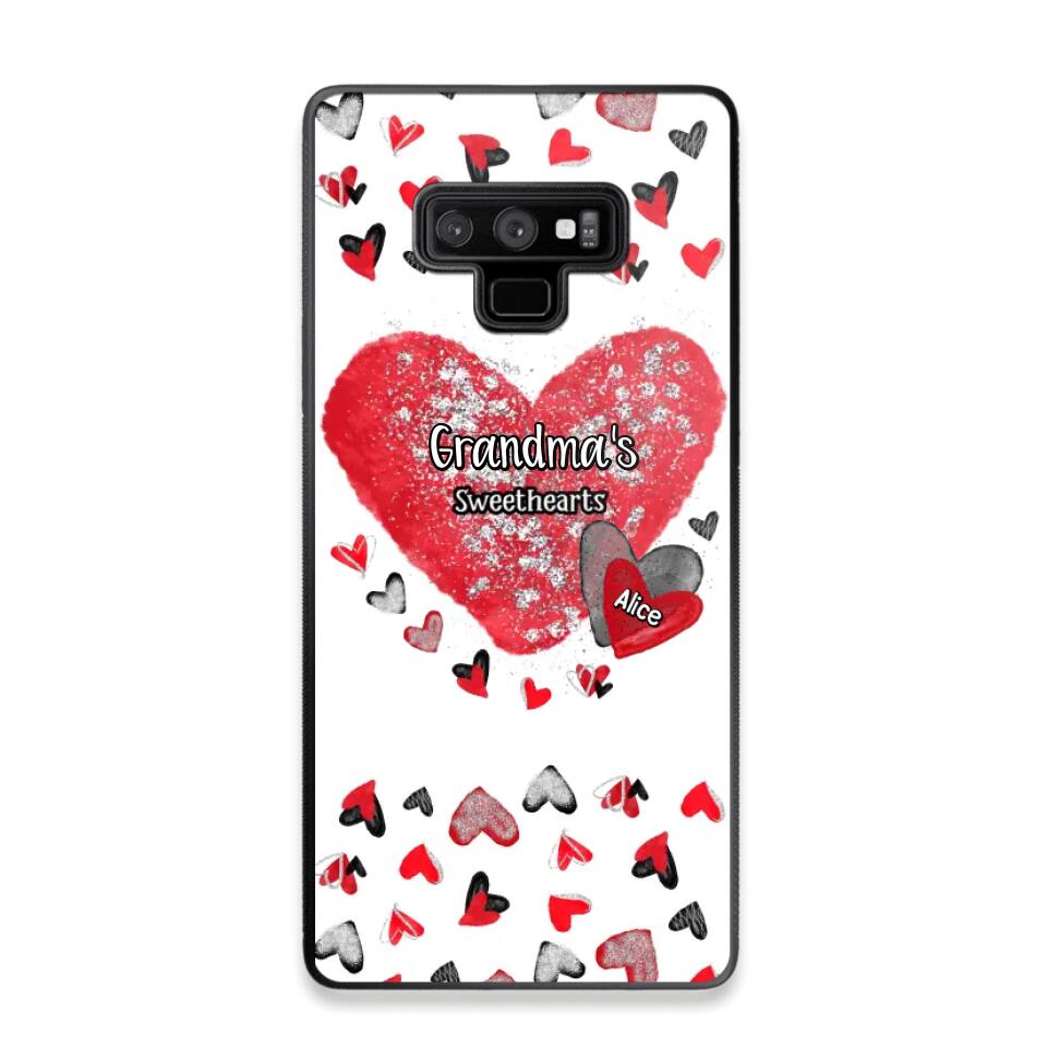 Personalized Grandma's Sweethearts & Kid's Name Phonecase Printed 23FEB-VD08