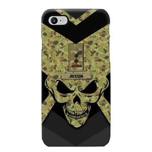 Personalized Australian Soldier/ Veteran Rank Camo with Name Phonecase Printed 23FEB-HQ10