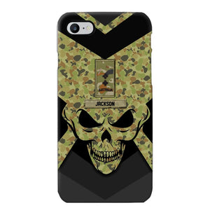 Personalized Australian Soldier/ Veteran Rank Camo with Name Phonecase Printed 23FEB-HQ10