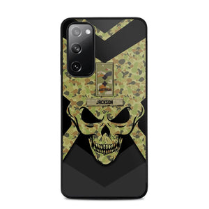 Personalized Australian Soldier/ Veteran Rank Camo with Name Phonecase Printed 23FEB-HQ10