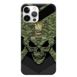 Personalized Canadian Soldier/ Veteran Rank Camo with Name Phonecase Printed 23FEB-HQ10