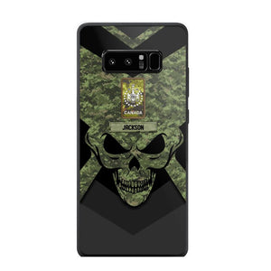 Personalized Canadian Soldier/ Veteran Rank Camo with Name Phonecase Printed 23FEB-HQ10