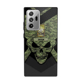 Personalized Canadian Soldier/ Veteran Rank Camo with Name Phonecase Printed 23FEB-HQ10